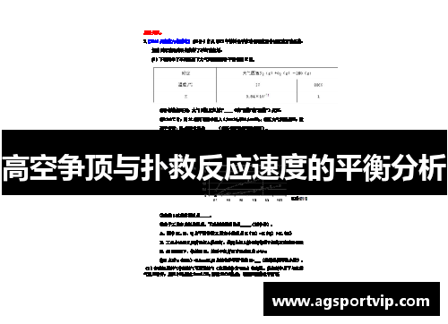 高空争顶与扑救反应速度的平衡分析